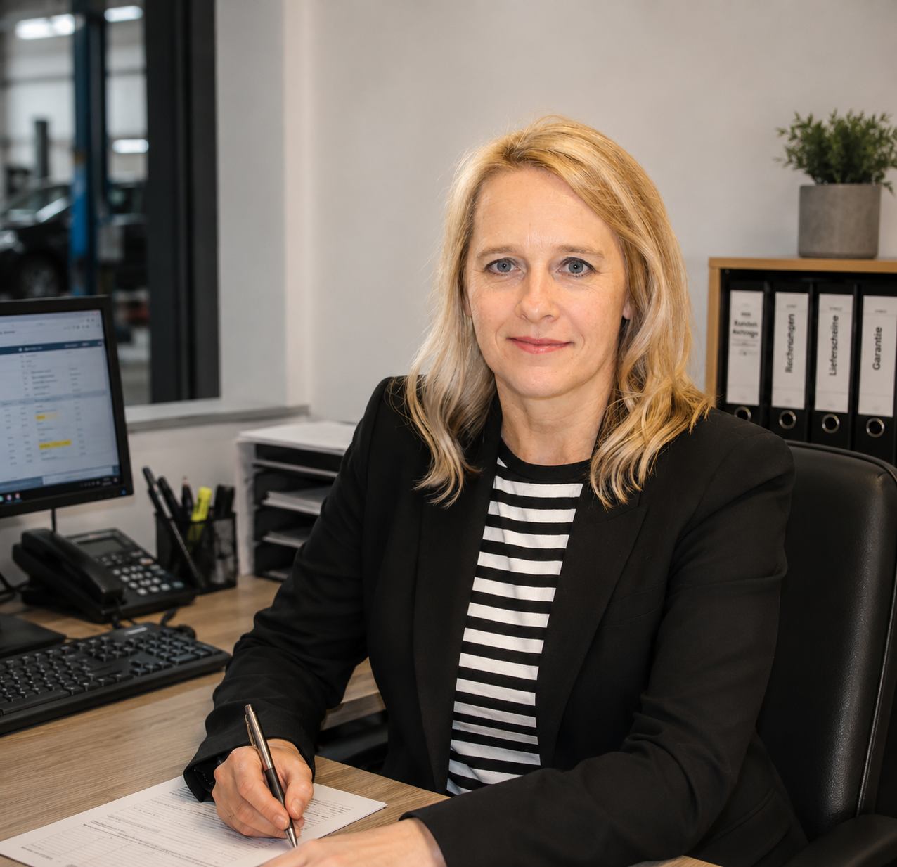 Sieglinde Mayer, Kaufmännische Mitarbeiterin im Office-Management